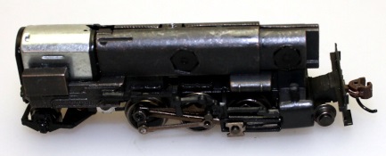 (image for) Loco Chassis w/Wheels -New Motor- Black(N 2-6-2)